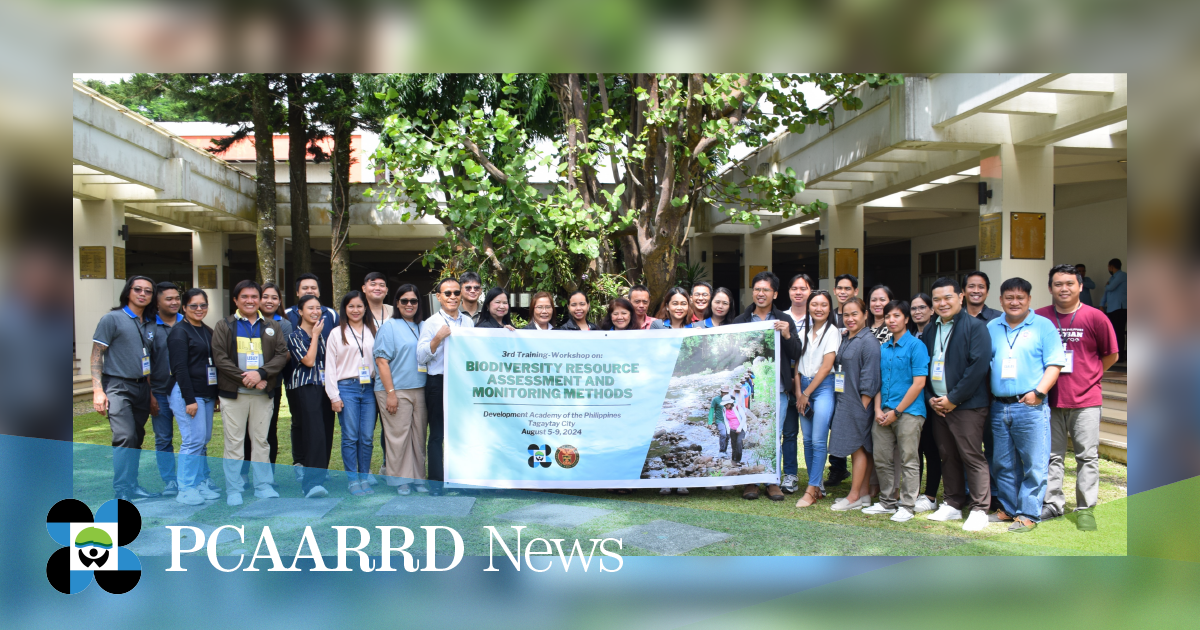 DOST-PCAARRD holds third year of training-workshop on biodiversity assessment and monitoring